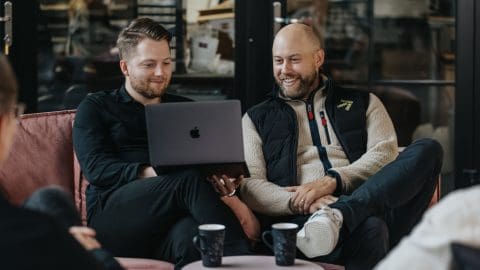Kenny Stålberg och Linus Blixt på LaddaTillsammans hållbara laddlösningar